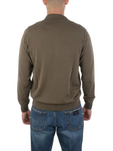 Picture of FILIPPO DE LAURENTIIS | Men's Bomber Zip Cotton Sweatshirt