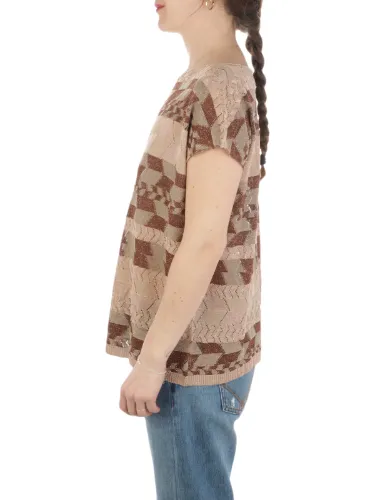 Immagine di B.YU | T-Shirt Donna Boxy Lurex