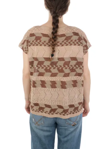 Immagine di B.YU | T-Shirt Donna Boxy Lurex