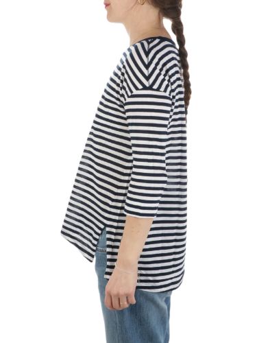 Picture of 7.1 SETTEPUNTOUNO | Women's Boat Neck Striped Sweater