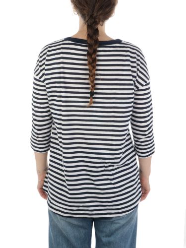 Picture of 7.1 SETTEPUNTOUNO | Women's Boat Neck Striped Sweater