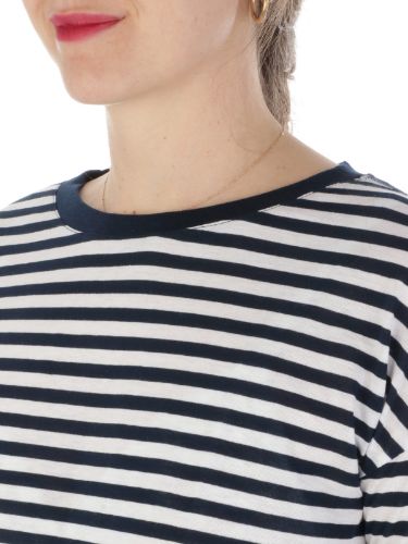 Picture of 7.1 SETTEPUNTOUNO | Women's Boat Neck Striped Sweater
