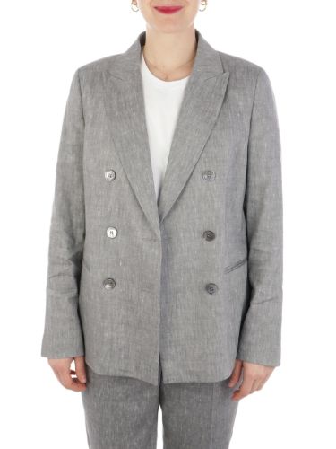 Picture of PESERICO | Women's Linen Double-Breasted Jacket