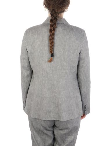 Picture of PESERICO | Women's Linen Double-Breasted Jacket