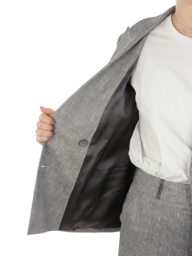 Picture of PESERICO | Women's Linen Double-Breasted Jacket