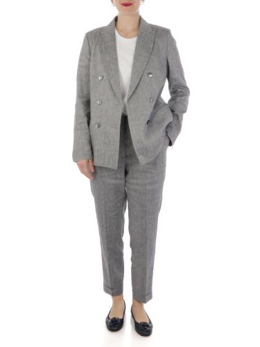 Picture of PESERICO | Women's Linen Double-Breasted Jacket