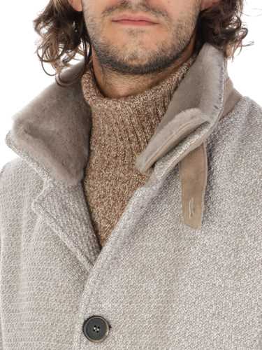 Immagine di GIMO'S | Cappotto Uomo in Lana Honeycomb