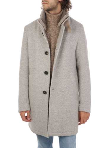 Immagine di GIMO'S | Cappotto Uomo in Lana Honeycomb