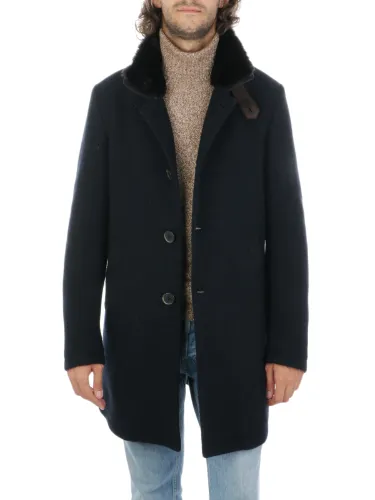 Immagine di GIMO'S | Cappotto Uomo in Lana Honeycomb