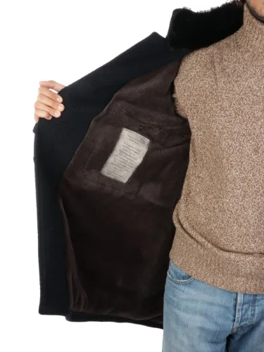 Immagine di GIMO'S | Cappotto Uomo in Lana Honeycomb