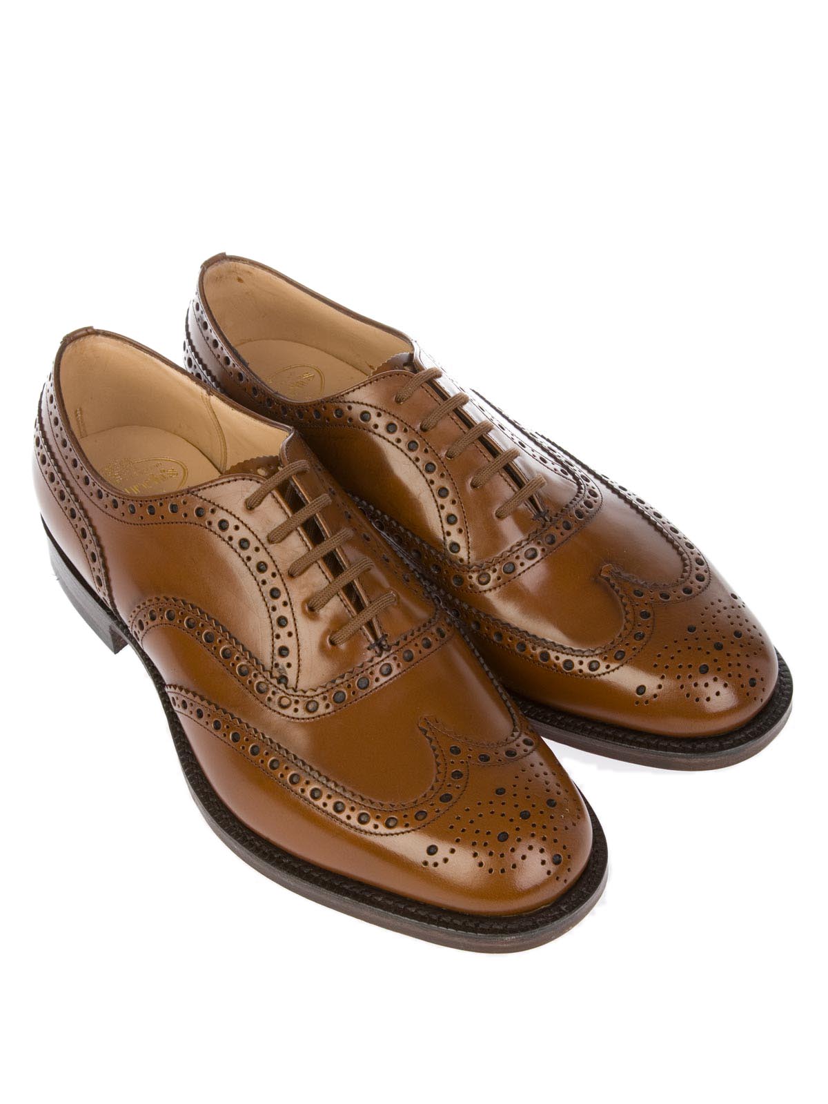 chaussures church's burwood richelieu cuir bicolore