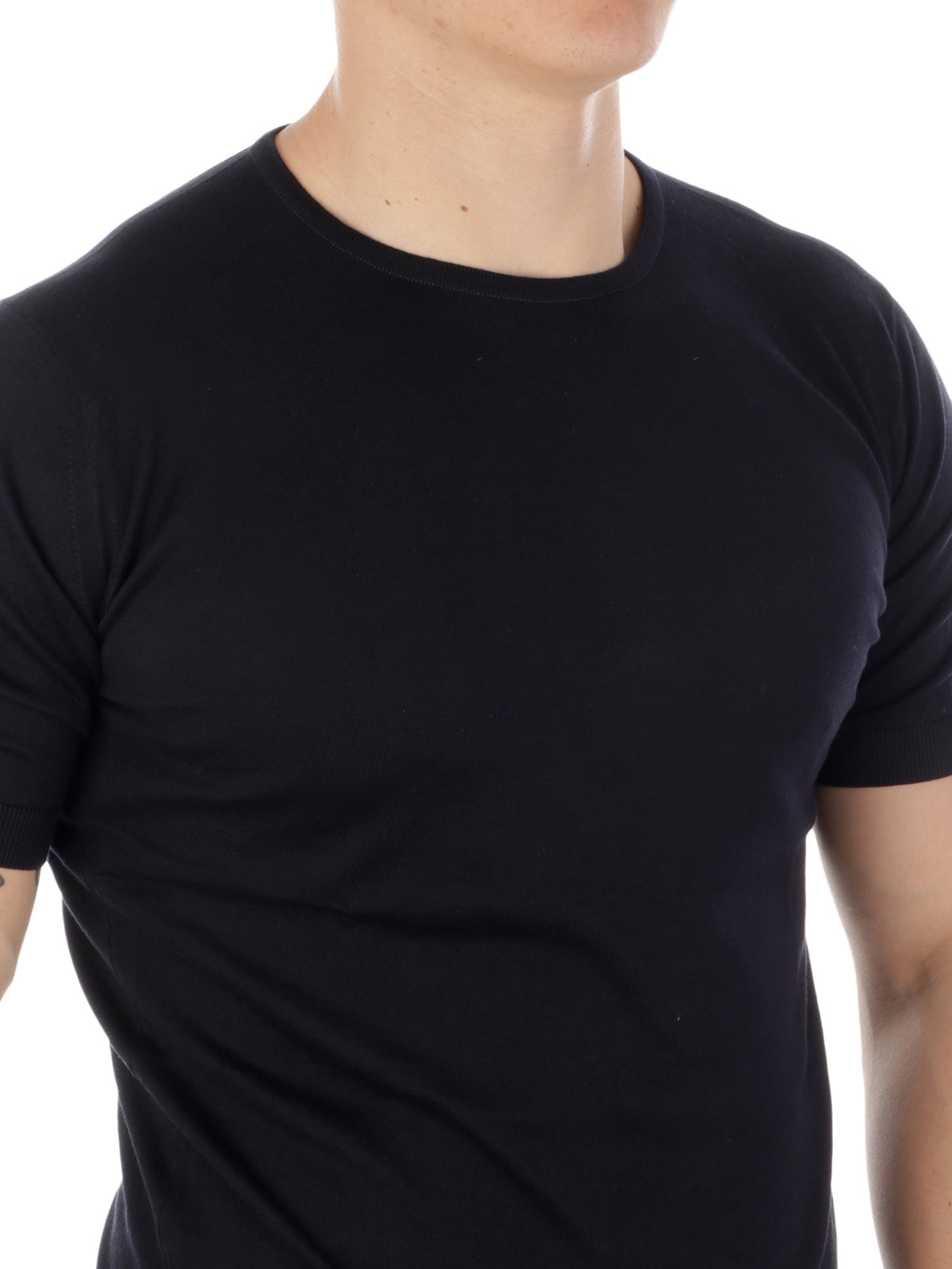 JOHN SMEDLEY Men's Belden T-Shirt Navy | BELDEN | Botta & B Online Store