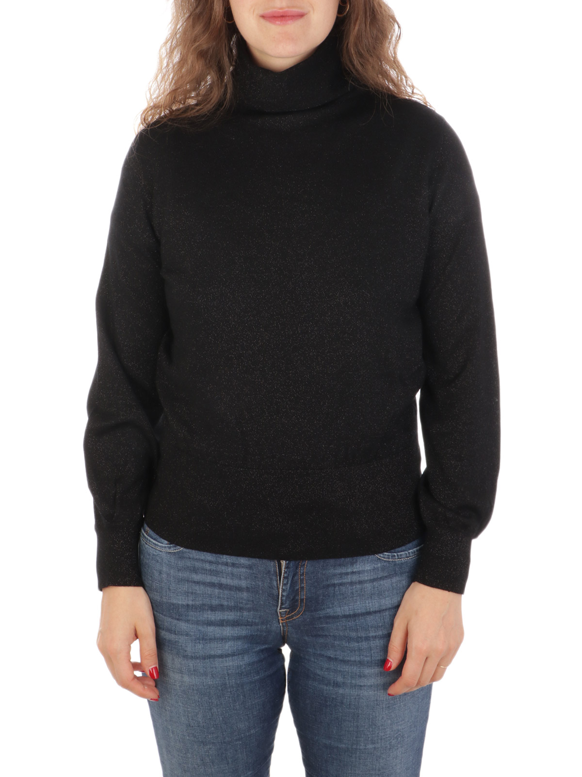 Women's black merino hot sale wool turtleneck sweater