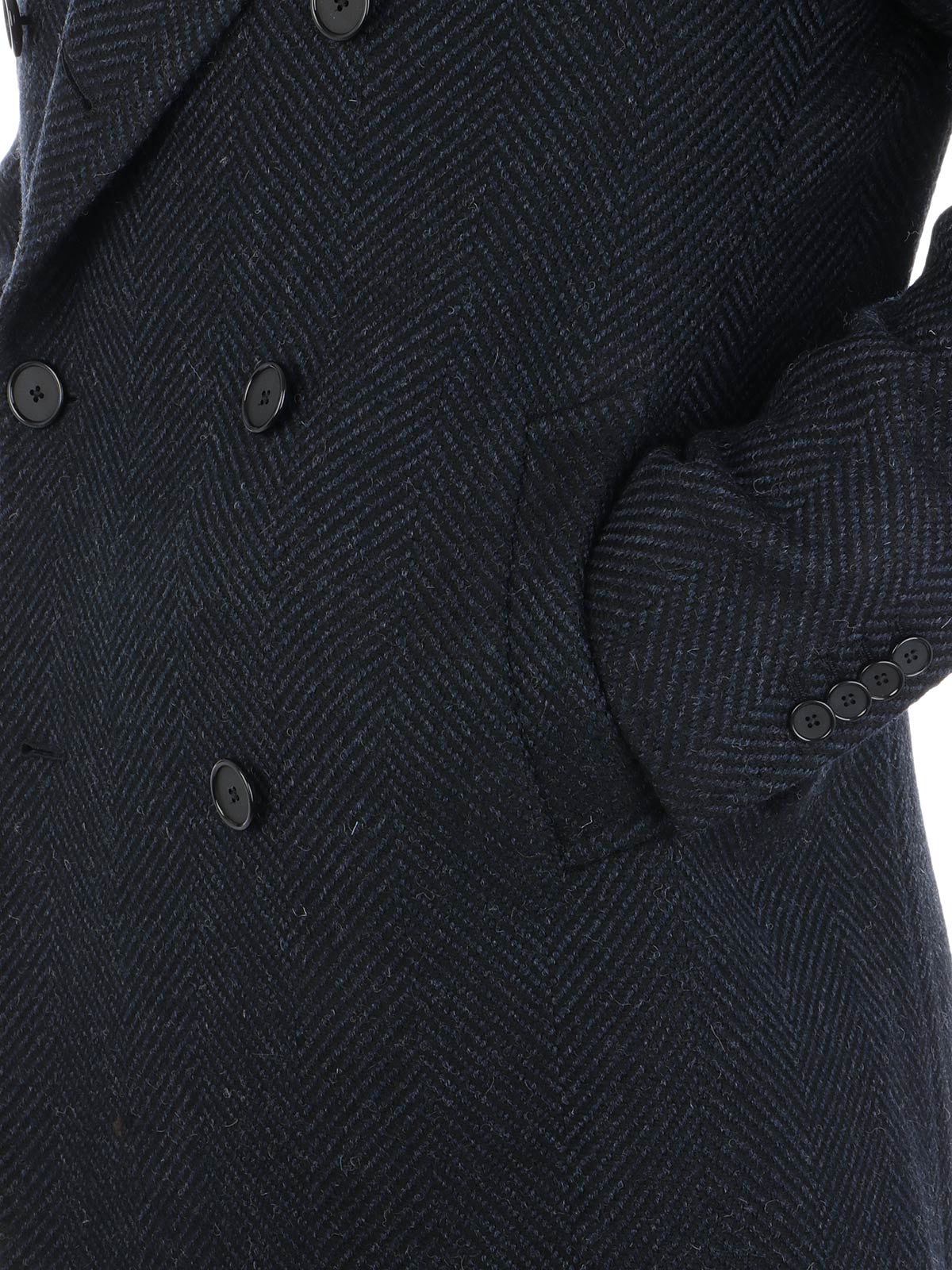 Picture of TAGLIATORE | Men's Double-breasted Harringbone Coat