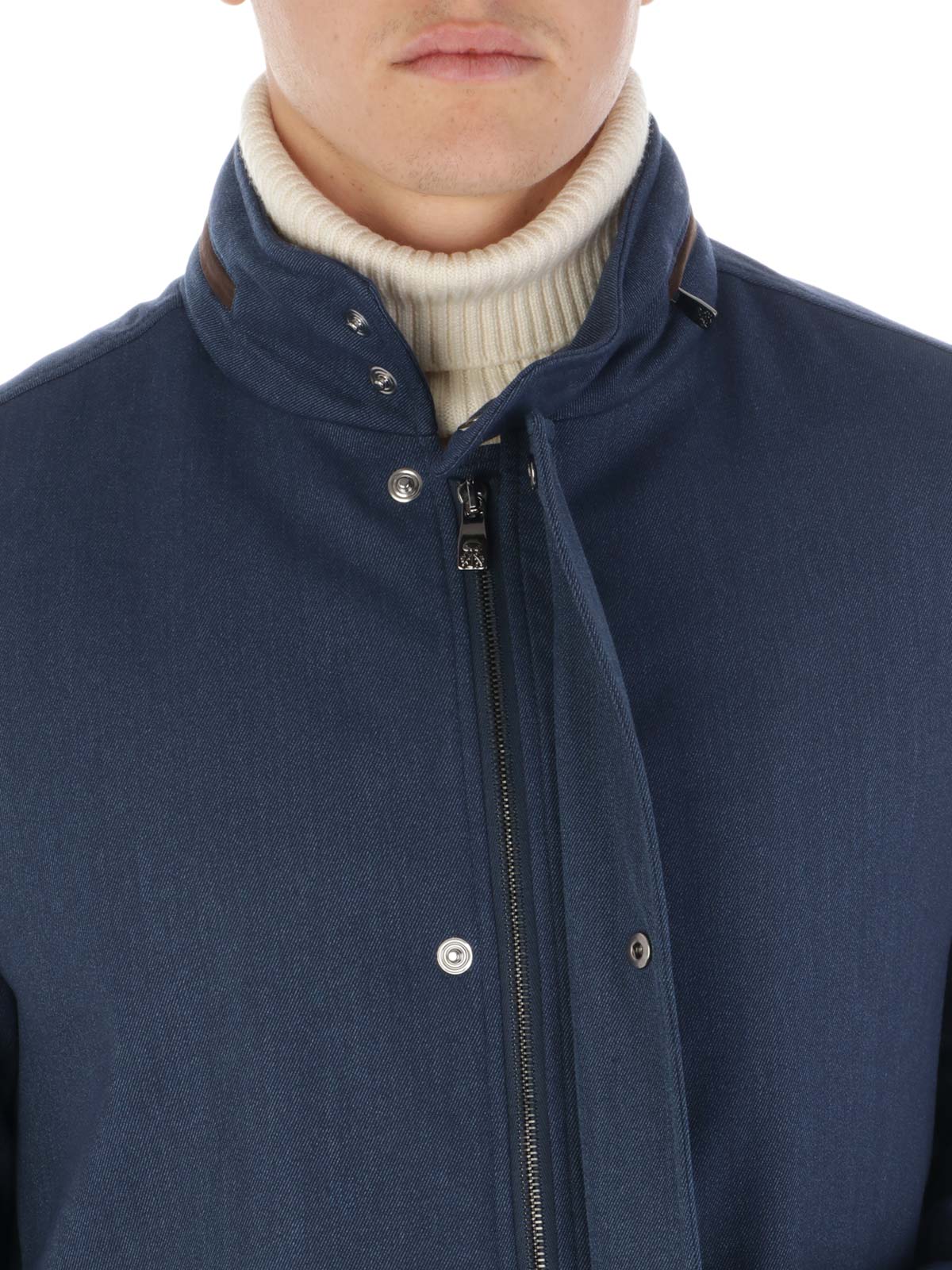 CORNELIANI Men's Eco Friendly Wool Jacket Blue 902H72 2818211 Botta  B  Online Store