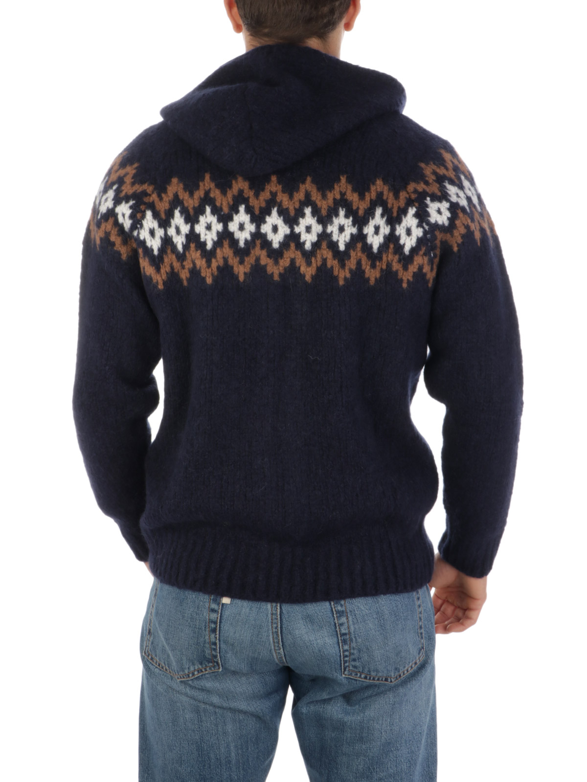 Picture of ELEVENTY | Men's Cashmere and Alpaca Full-zip Sweater