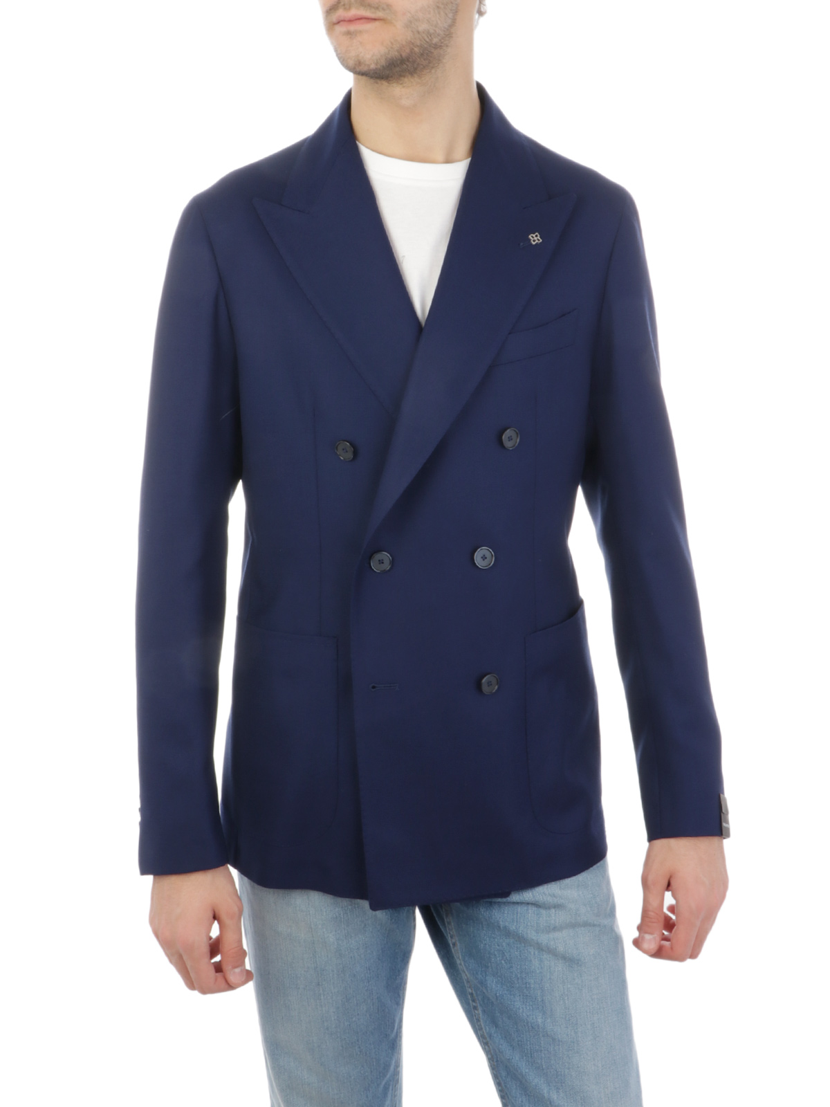 Picture of TAGLIATORE | Men's Double-Breasted Wool Stretch Blazer