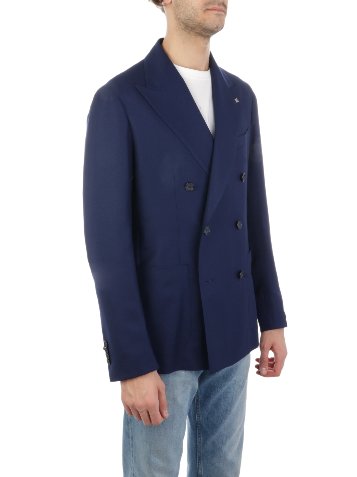 Picture of TAGLIATORE | Men's Double-Breasted Wool Stretch Blazer
