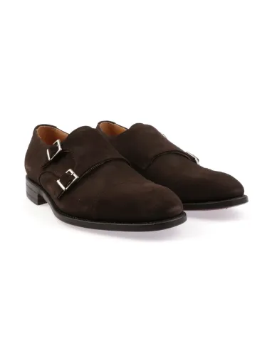 Picture of BERWICK 1707 | Men's Double Monk Strap Loafers in Suede