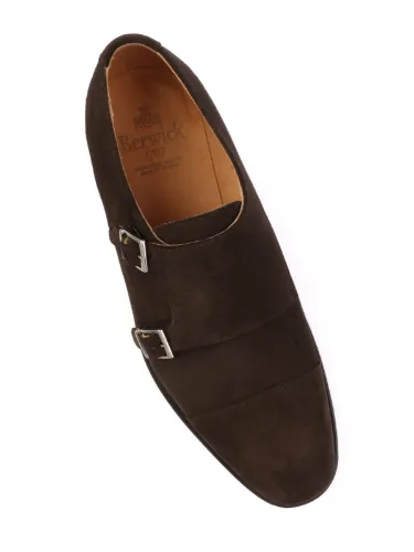 Picture of BERWICK 1707 | Men's Double Monk Strap Loafers in Suede