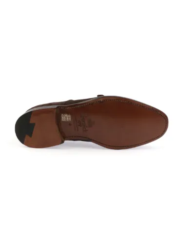 Picture of BERWICK 1707 | Men's Double Monk Strap Loafers in Suede