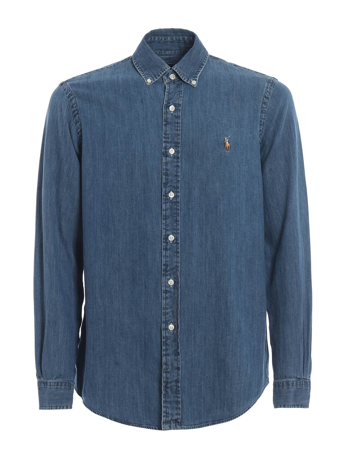 ralph lauren denim long sleeve shirt