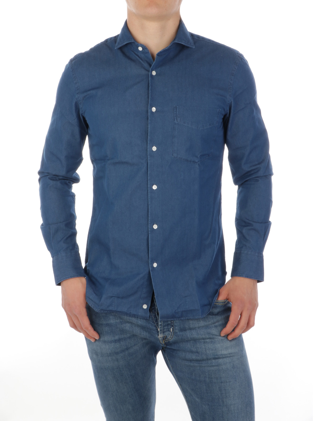 CamiciaAspesi in Materiale sintetico da Uomo colore Blu Uomo Camicie da Camicie Aspesi 