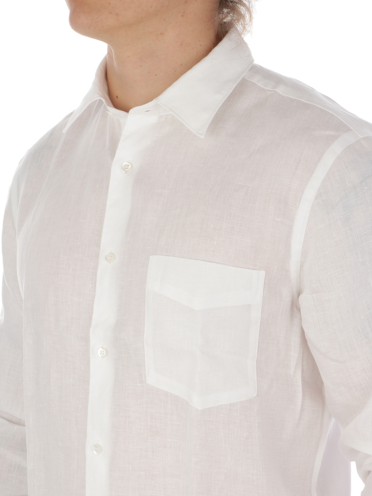 Picture of ASPESI | Men's Mod. Sedici Linen Shirt