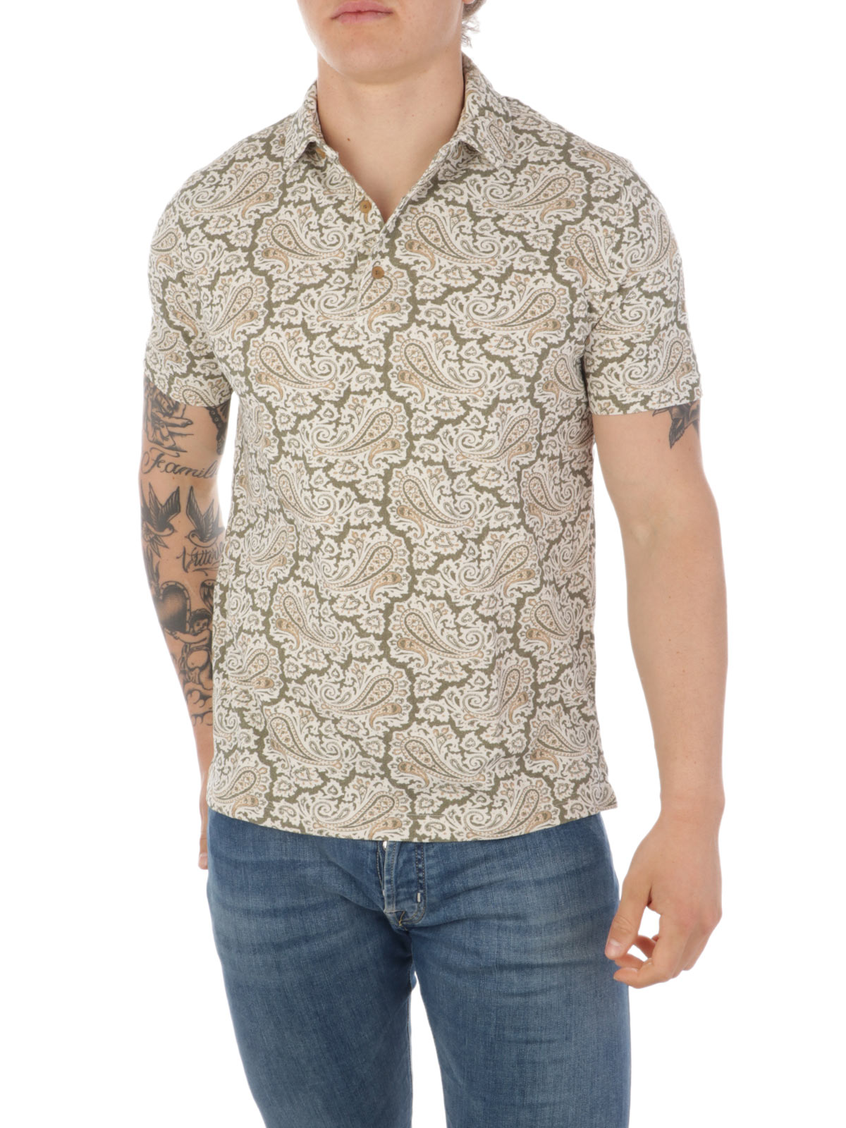 paisley polo shirt mens