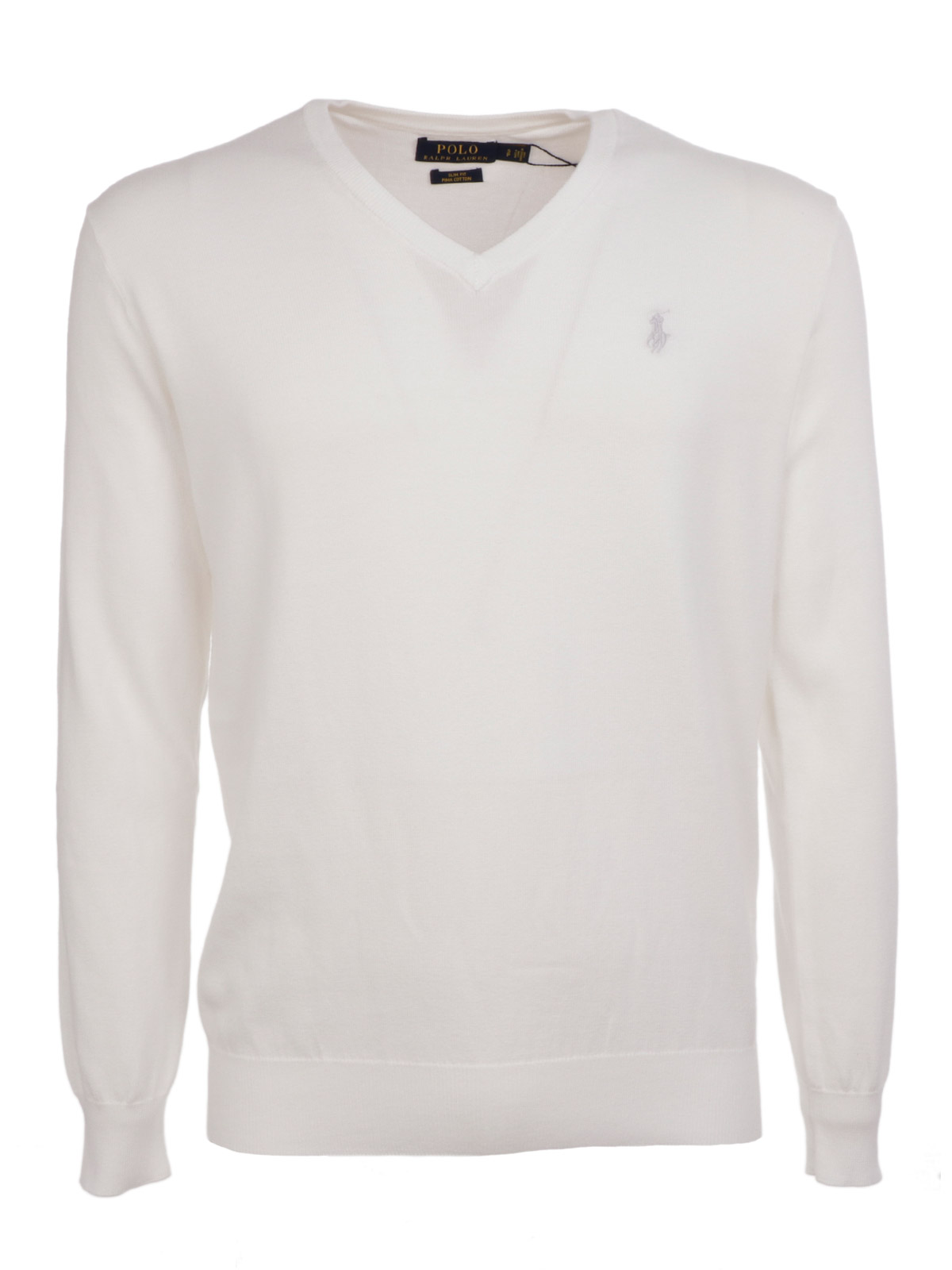 ralph lauren white crew neck sweater