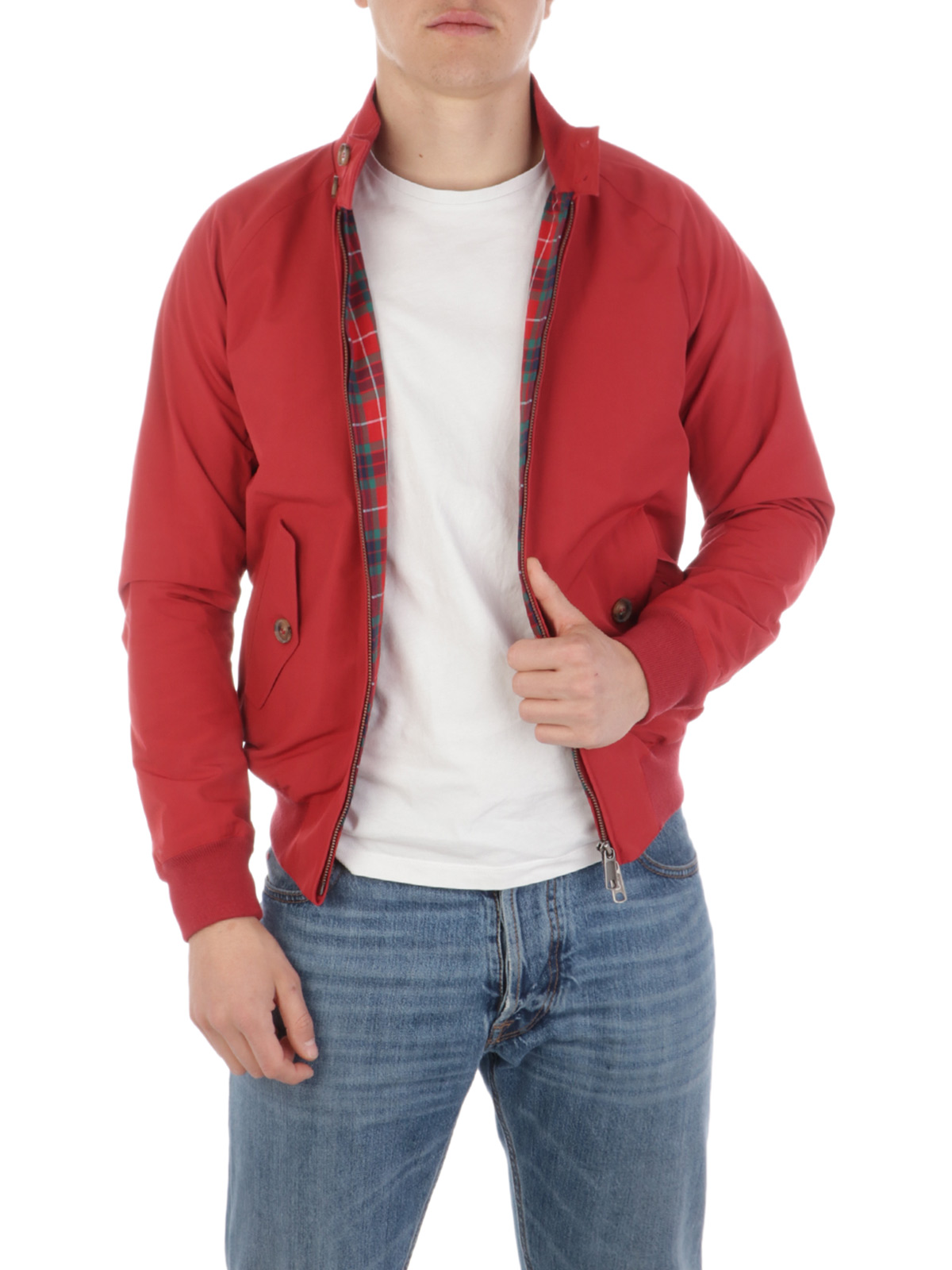 BARACUTA Men's G9 Harrington Jacket Dark Red | BRCPS0147 BCNY1 Botta & B Online Store