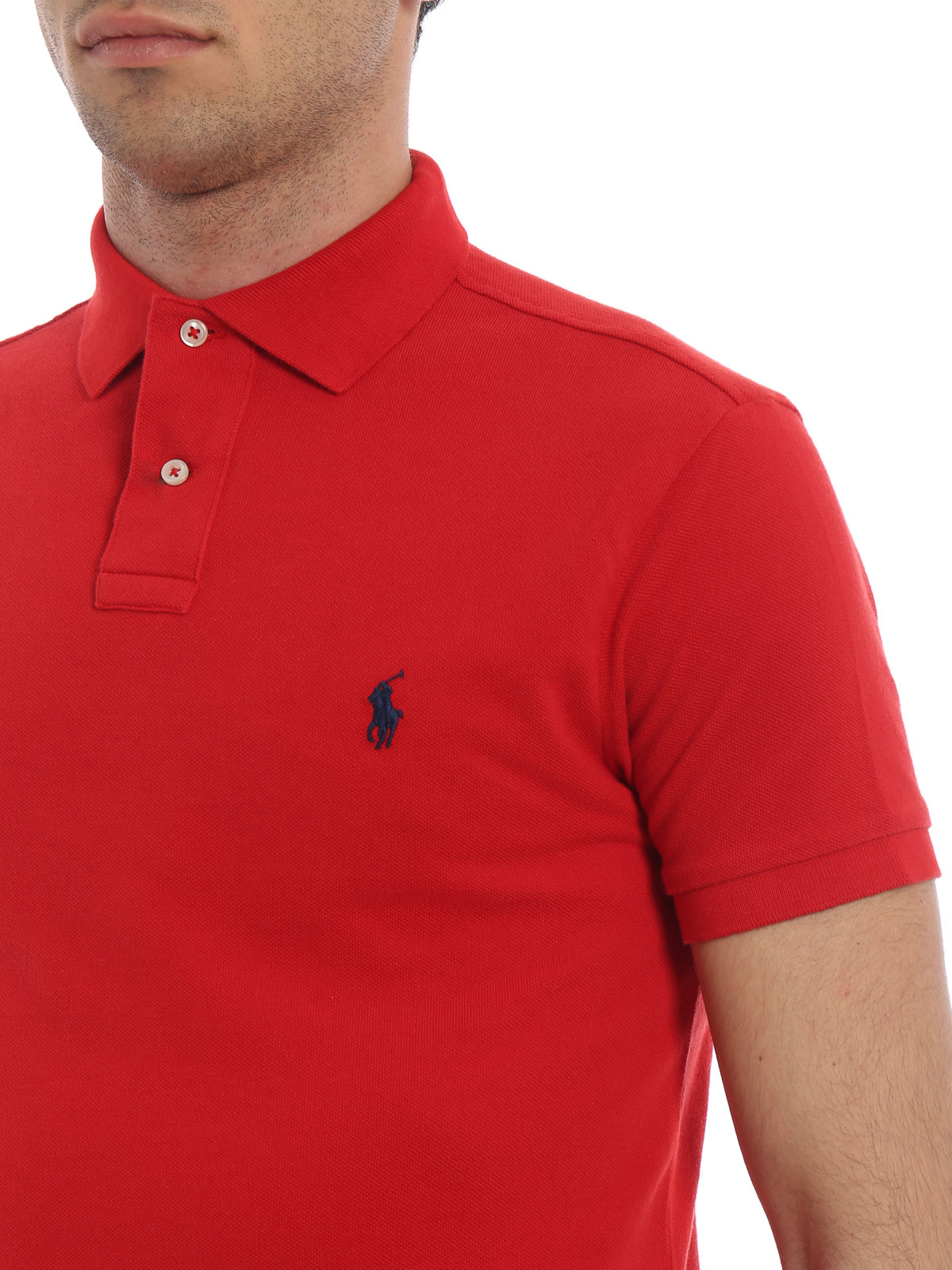 POLO RALPH LAUREN Men's Slim Fit Polo Shirt Red 710548797005 Botta & B Online Store