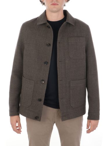 Picture of CIRCOLO 1901 | Men's Herringbone Wool Work Jacket