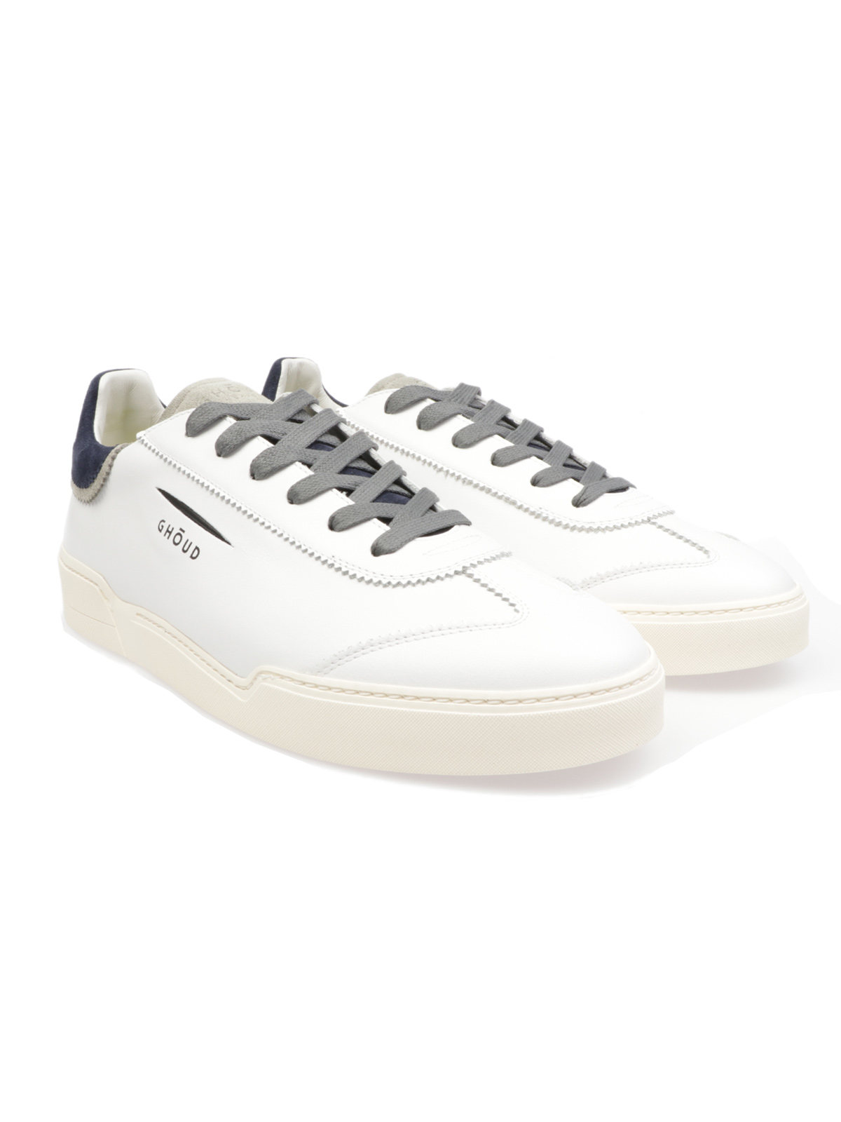GHOUD Sneakers Uomo Lob 01 Bianco Blu Grigio | L1LMLS09 | Botta \u0026 B  Abbigliamento
