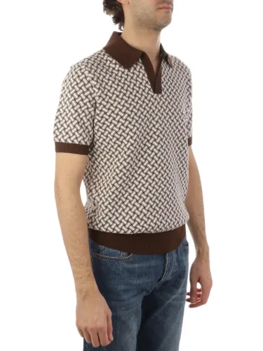 Picture of DRUMOHR | Men's Razor Blade Cotton Polo