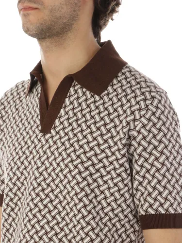 Picture of DRUMOHR | Men's Razor Blade Cotton Polo