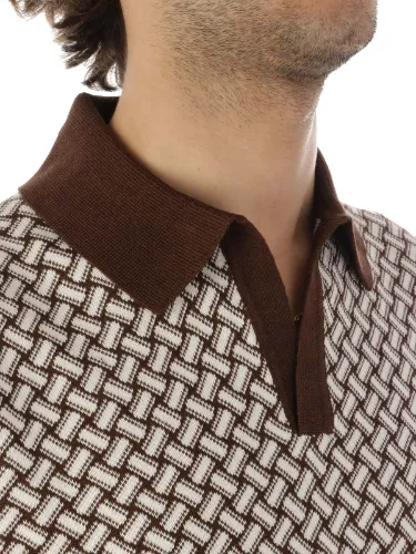 Picture of DRUMOHR | Men's Razor Blade Cotton Polo