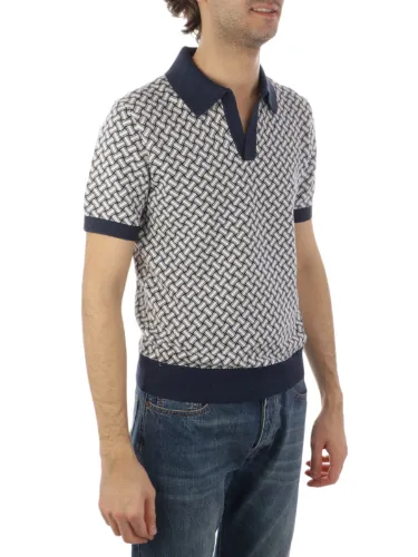 Picture of DRUMOHR | Men's Razor Blade Cotton Polo