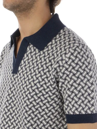 Picture of DRUMOHR | Men's Razor Blade Cotton Polo