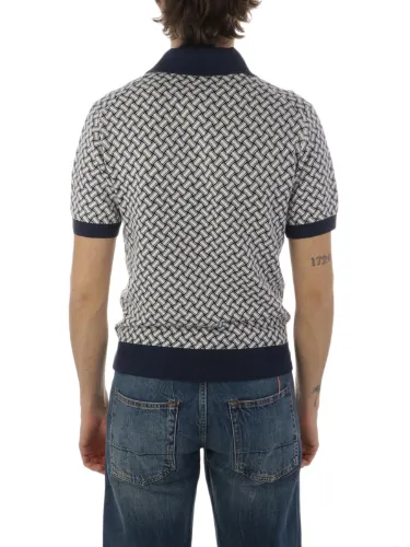 Picture of DRUMOHR | Men's Razor Blade Cotton Polo