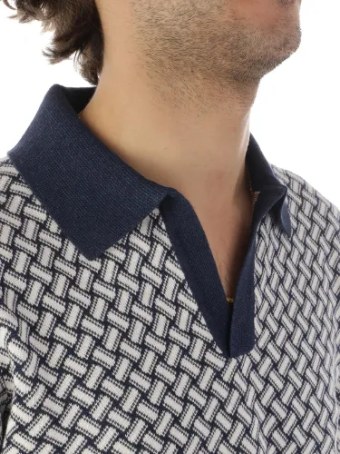 Picture of DRUMOHR | Men's Razor Blade Cotton Polo
