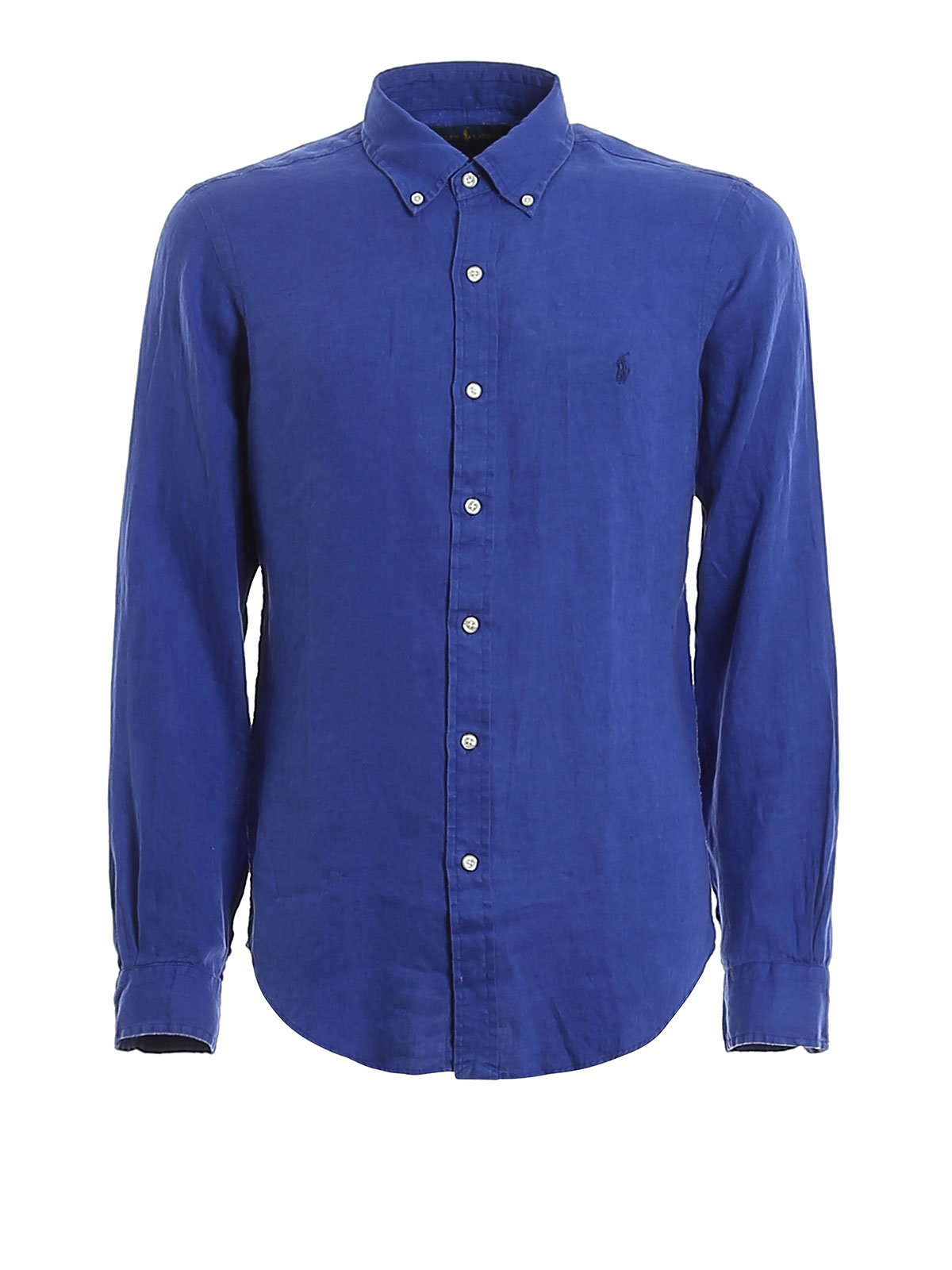 ralph lauren slim fit linen shirt