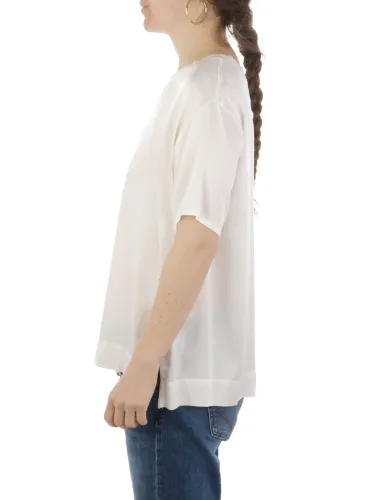Picture of ROSSOPURO | Women's Silk T-Shirt