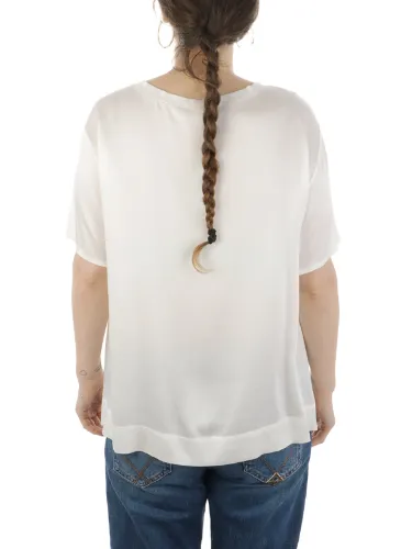 Picture of ROSSOPURO | Women's Silk T-Shirt