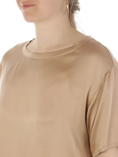Immagine di ROSSOPURO | T-Shirt Donna in Seta