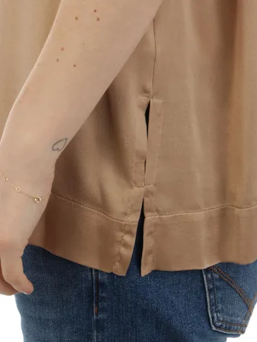 Immagine di ROSSOPURO | T-Shirt Donna in Seta