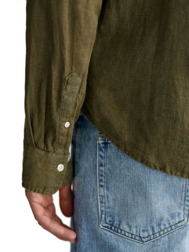 Picture of Gant | Reg Gmnt Dyed Linen Shirt