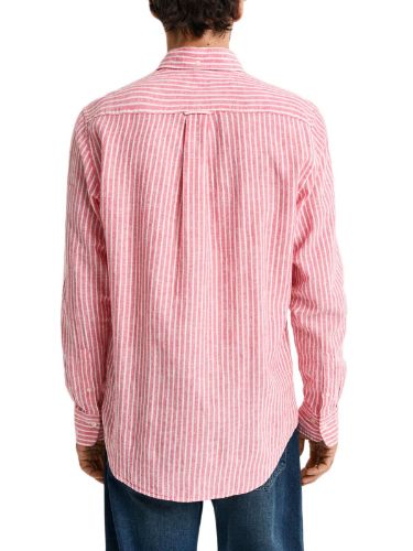 Picture of Gant | Reg Cotton Linen Stripe Shirt