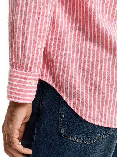 Picture of Gant | Reg Cotton Linen Stripe Shirt