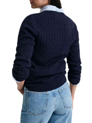 Picture of Gant | Stretch Cotton Cable C-Neck